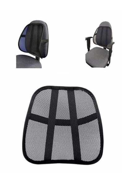 İB GLOBAL Ev Ve Ofis Için Sandalye Arkası Ortopedik Bel Sırt Destek File Yastık Sandalye Sırt Dayama Filesi ürün görseli