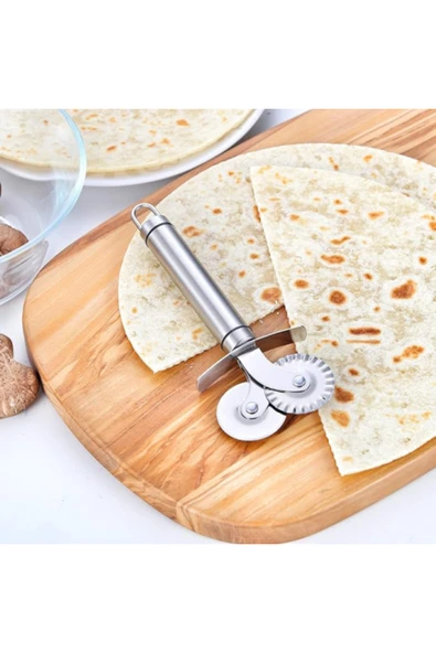 İB GLOBAL Reilatoys Çift Başlıklı Pizza Hamur Bıçağı - 1