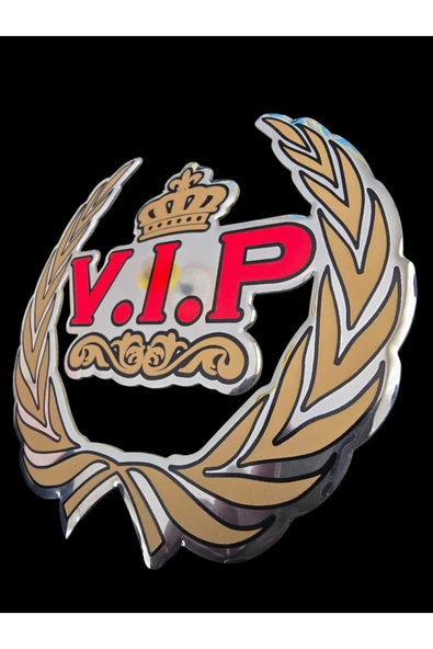 İB GLOBAL Vip Krom Arma Sticker - Resim 2