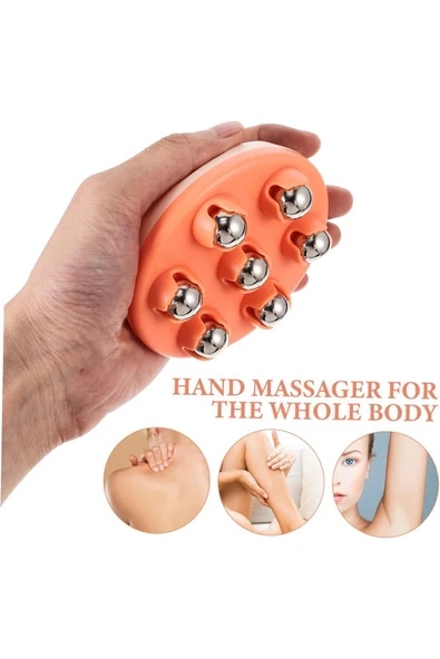 İB GLOBAL Bilyeli Vücut Masaj Aleti Kullanışlı 7 Top El Masaj Aleti Gevşemesi için Dayanıklı Taşınır ABS Çelik ürün görseli