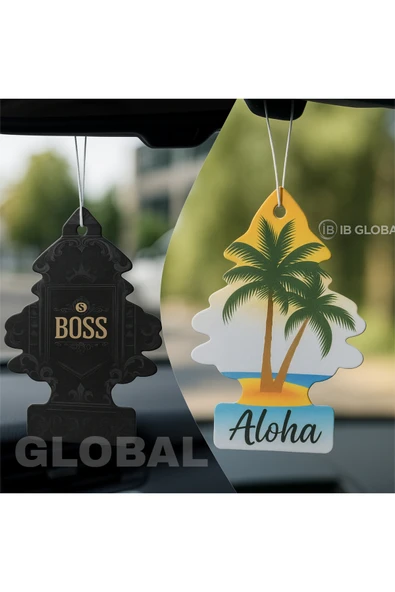 İB GLOBAL Aloha Ağaç Şekil Koku Çift Yönlü 1 Adet ürün görseli