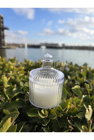 İB GLOBAL Dekoratif Hediyelik Kapaklı Mum - Düğün - Nikah Şekeri - Doğum - Sünnet - Nişan Söz - Kına - Doğum - 4