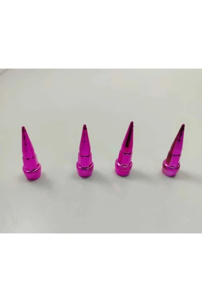 İB GLOBAL Pembe Sivri Sibop Kapağı Plastik 4'lü - 1