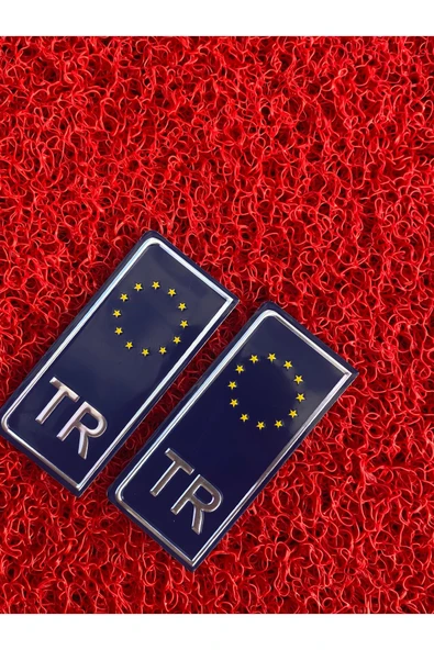 İB GLOBAL Aliminyum TR Plaka Yapıştırma 2'li Mavi ürün görseli