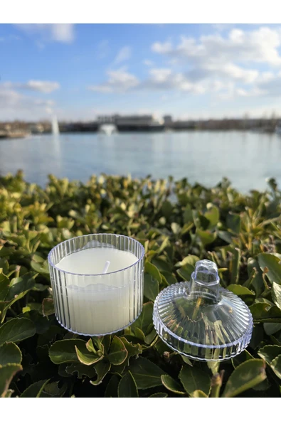 İB GLOBAL Dekoratif Hediyelik Kapaklı Mum - Düğün - Nikah Şekeri - Doğum - Sünnet - Nişan Söz - Kına - Doğum