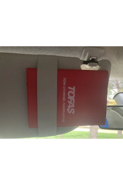 İB GLOBAL Oto Tofaş Araç Kırmızı Ruhsat Kabı Kaliteli Baskı - Resim 2