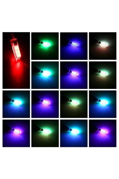 İB GLOBAL Uzaktan Kumandalı 18 Led T10 Renk Değiştiren Park Ampulu - 3