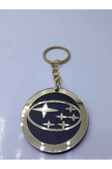 İB GLOBAL Subaru Gold Pleksi Anahtarlık - 1