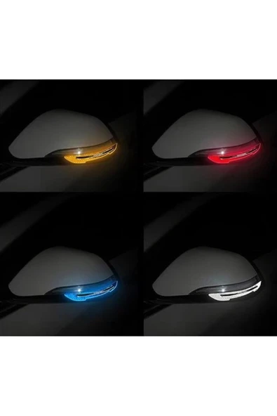 İB GLOBAL Araba Aynası Koruyucu Reflektörlü Şerit 2 Adet - Resim 2