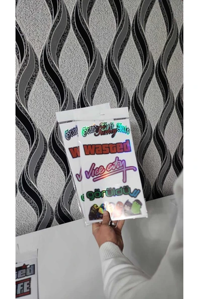 İB GLOBAL HOLOGRAMLI ETİkET ARABA ARKA CAM YAZILARI HOLOGRAMLI YENi - Resim 2