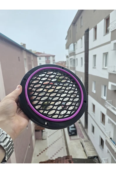 İB GLOBAL Hoparlör Kapağı Işıklı Yuvarlak 20 Cm 1 Adet - 1