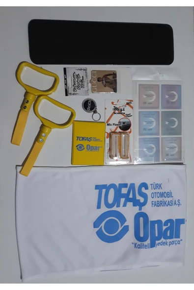 İB GLOBAL Tofaş Hayalet Gösterge Camı Seti - torpido havlu - tutamaç - asma koku - set - Resim 2