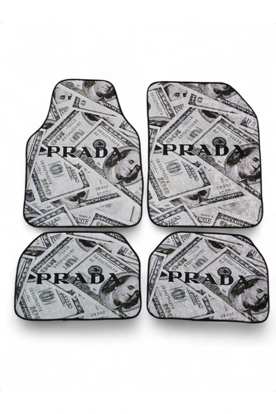 İB GLOBAL DEKOR BASKILI OTO HALI PASPAS TAKIMI ürün görseli