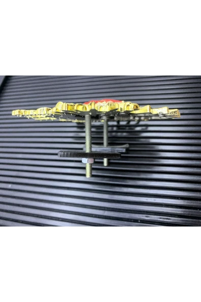 İB GLOBAL Osmanlı Tuğrası Plastik Arma Tuğra Civatalı Panjur Arması Gold 1 Adet - Resim 2