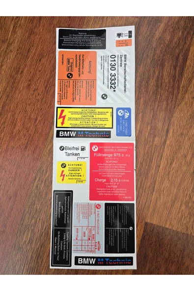 İB GLOBAL BMW E30 ORJİNAL ETİKET TAKIMI E30 E 30 ETİKET ürün görseli