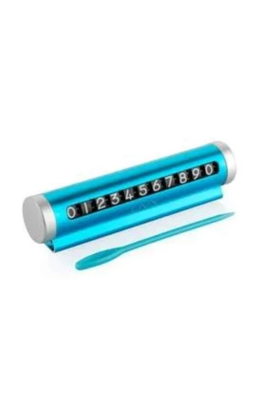 İB GLOBAL Mavi Metal Kasa Numara Çevirmeli Araç İçi Telefon Numaratör Park Numarası Parkmatik Araba Numaratör ürün görseli