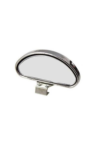 İB GLOBAL Oto Araç Araba Ayna Ek Kör Nokta Aynası Eğitmen Aynası KROM OVAL(10x4 CM) - 2