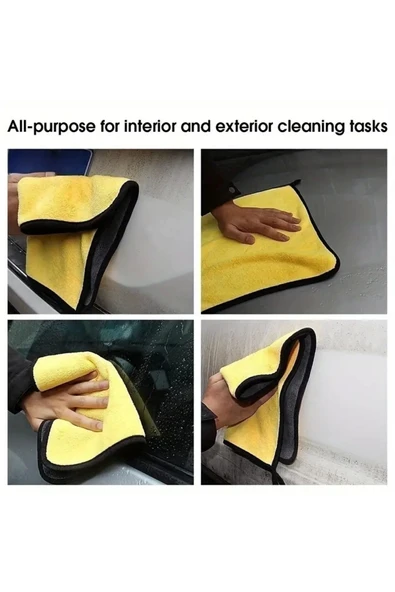 İB GLOBAL Yünlü Hassas Araba Yıkama Ve Temizlik Bezi - Resim 2