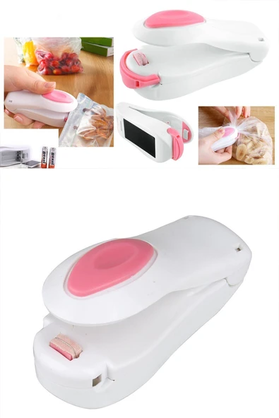 İB GLOBAL Yeni Nesil Poşet Kapatıcı Poşet Vakumlayıcı Pilli Poşet Ağzı Yapıştırıcı Poşet Kapama Aparatı - Resim 2