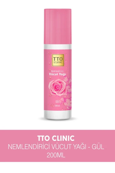 Tto Clinic Nemlendirici Vücut Yağı - Gül Kokulu Banyo Yağı 200ml