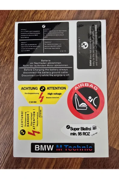 İB GLOBAL BMW E36 ORJİNAL ETİKET TAKIMI E36 E 36 ETİKET - Resim 2