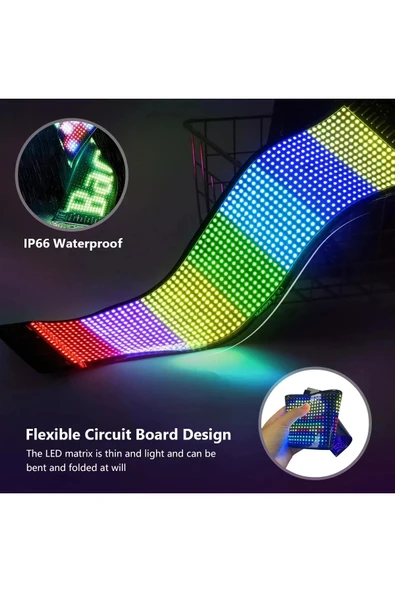 İB GLOBAL Matrix Panel Kayar Led Dijital Tabela Uzaktan Kumanda Uygulama İle Bağlantı Ve Tasarlama - 4