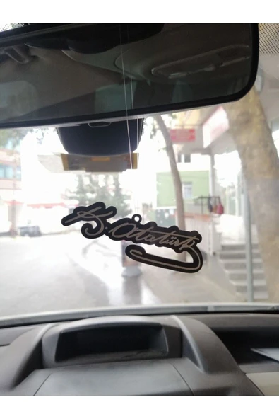 İB GLOBAL Dikiz Süsü Pleksi Ayna Süsü Çift Taraflı Atatürk İmza ürün görseli