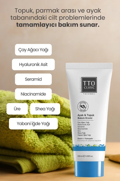 Tto Clinic Ayak & Topuk Bakım Kremi 100 ML - Resim 2