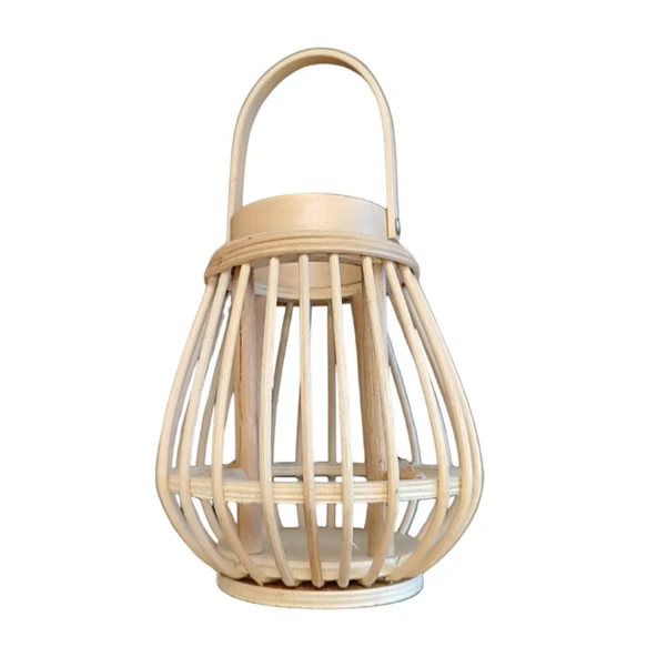 El Yapımı Bambu Kandil Fener