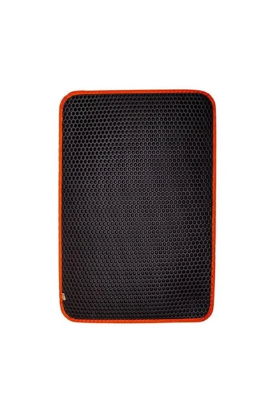 Cattie Kum Toplayıcı Fonksiyonel Kedi Paspası Altıgen Model L Boy - Orange 50-75cm