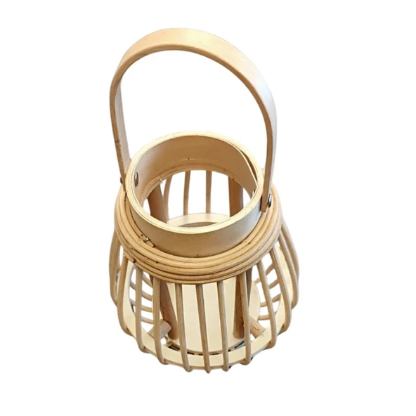 El Yapımı Bambu Kandil Fener - 2