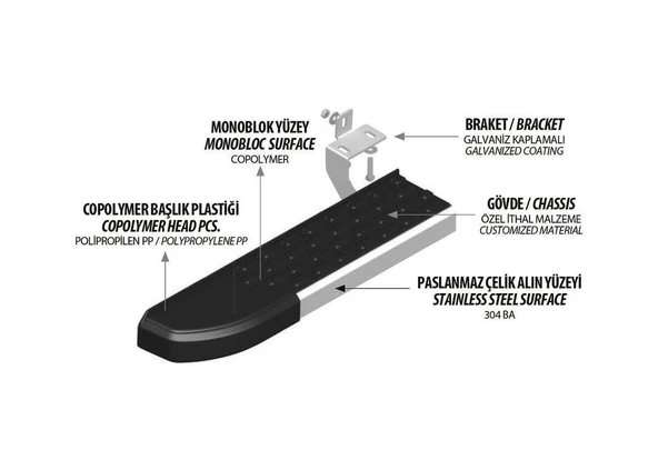 MG HS ARACA ÖZEL YAN BASAMAK 2025 2026 2027 NVD - Resim 5