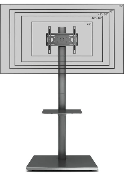 Cletech Raflı LCD TV / Monitör Sehpası 32"-65" - 3