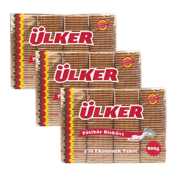 Ülker Pötibör Bisküvi 800 Gr x 3 Adet ürün görseli