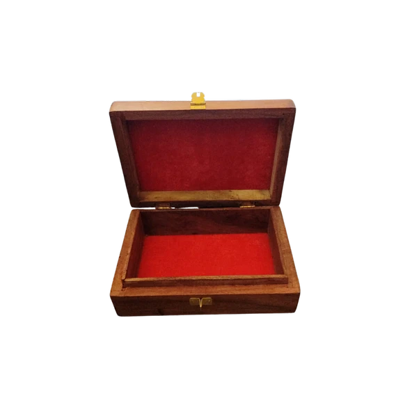 El Yapımı Pirinç Kakma Hint Işi Desenli Takı Kutusu - 3