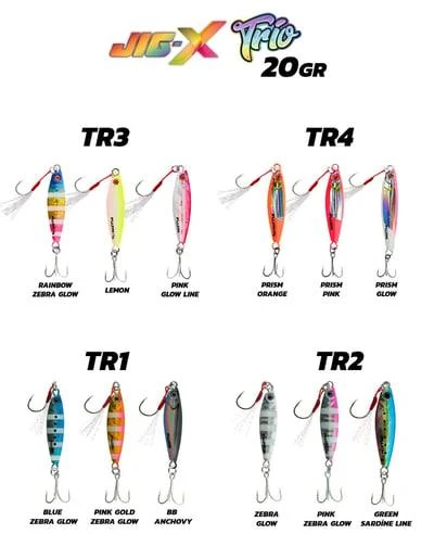 Fujin Jig-X Trio 3lü Micro Jig 20gr ürün görseli 1