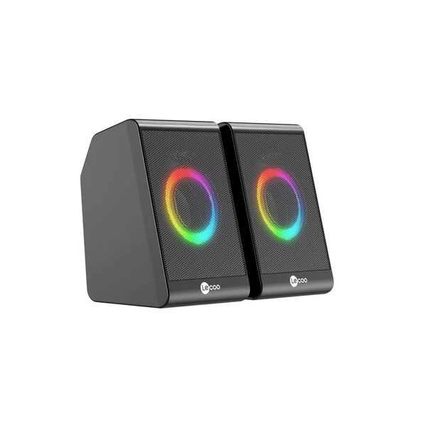LENOVO DS100 LECOO 1+1 3W*2 RGB Aydınlatmalı Usb Siyah Hoparlör ürün görseli