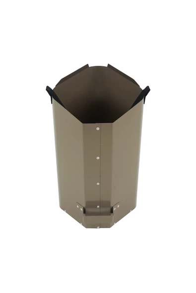 PELET KOVASI / 15 LT-10 KG / KOYU BEJ BOYALI / BABA'S STOVE - 3