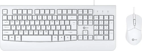 LENOVO LECOO Q Usb Kablolu Beyaz Klavye/Mouse Set CM105 ürün görseli 1