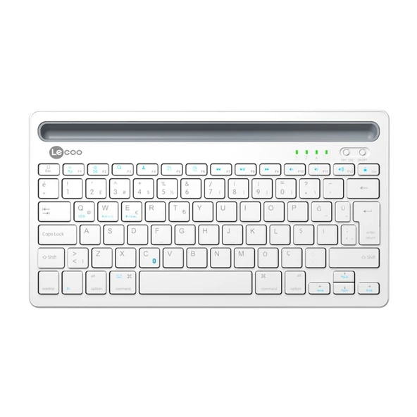LENOVO LECOO BK100 Q Kablosuz Bluetoothlu Beyaz Klavye ürün görseli