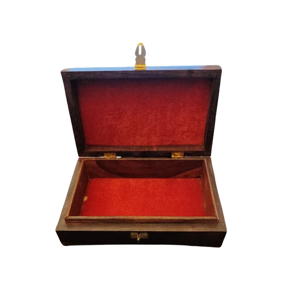 El Yapımı Pirinç Kakma Hint Işi Desenli Takı Kutusu