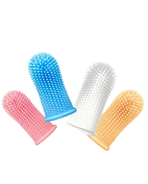 1 Adet - Süper Yumuşak Köpek ve Kedi Parmak Diş Fırçası | Yavru Köpekler ve Küçük Evcil Hayvanlar İçin Nazik Diş Temizleme Aracı | Stoktaki Uygun Renge Göre Gönderilecektir - 8