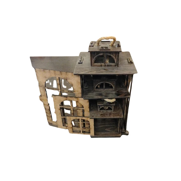 Dekoratif Mdf Kandil Fener Seti