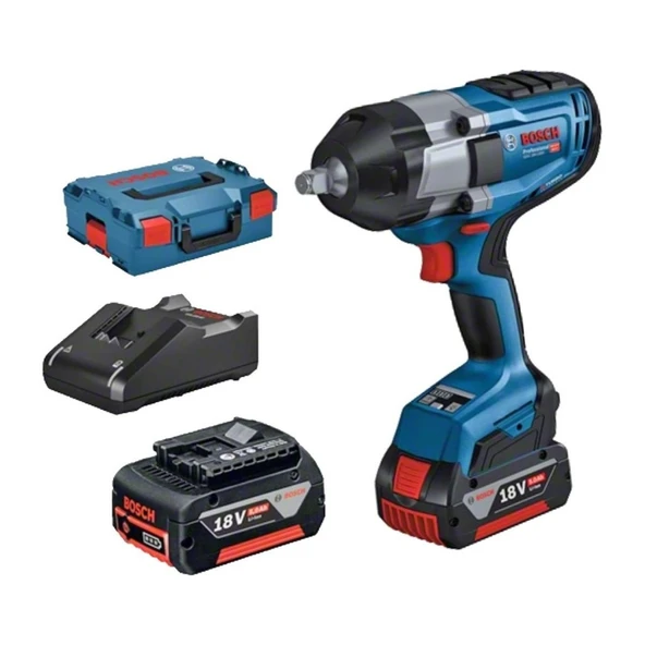 BOSCH GDS 18V-1000 DARBELİ SOMUN SIKMA 2X5.0AH - 1