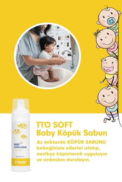 Tto soft Baby Köpük Sabun 200ml - Resim 4