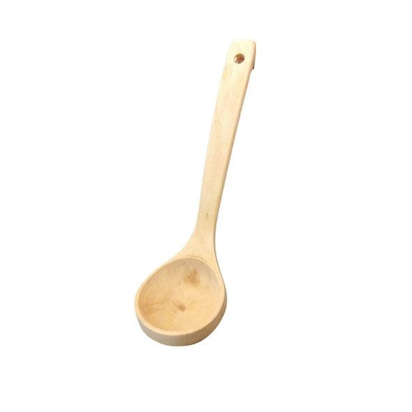 El Yapımı Kayın Ağacı Yemek Kepçesi