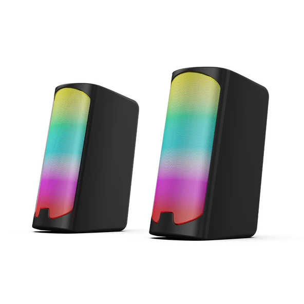 Polosmart PGS403 Kablolu Rainbow Led Aydınlatmalı Gaming Hoparlör Speaker Siyah - 2