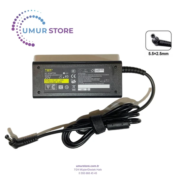 Lenovo CPA-A065. 36001651 5.5x Adaptörü ürün görseli