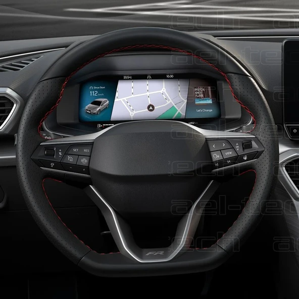 Cupra Leon Uyumlu 10.25 İnç Dijital Gösterge 9H Nano Ekran Koruyucu - 5