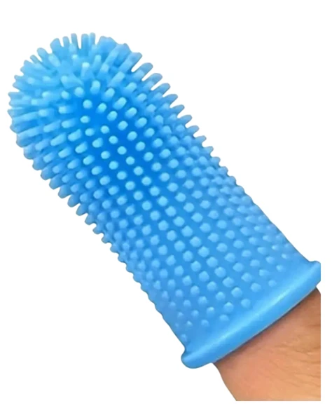 1 Adet - Süper Yumuşak Köpek ve Kedi Parmak Diş Fırçası | Yavru Köpekler ve Küçük Evcil Hayvanlar İçin Nazik Diş Temizleme Aracı | Stoktaki Uygun Renge Göre Gönderilecektir - 5